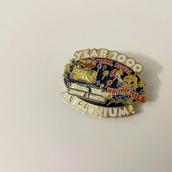 Primm Valley Casino Limited Ed 2000 Millennium Lapel Pin Whiskey Petes Nevada - Picture 8 of 10